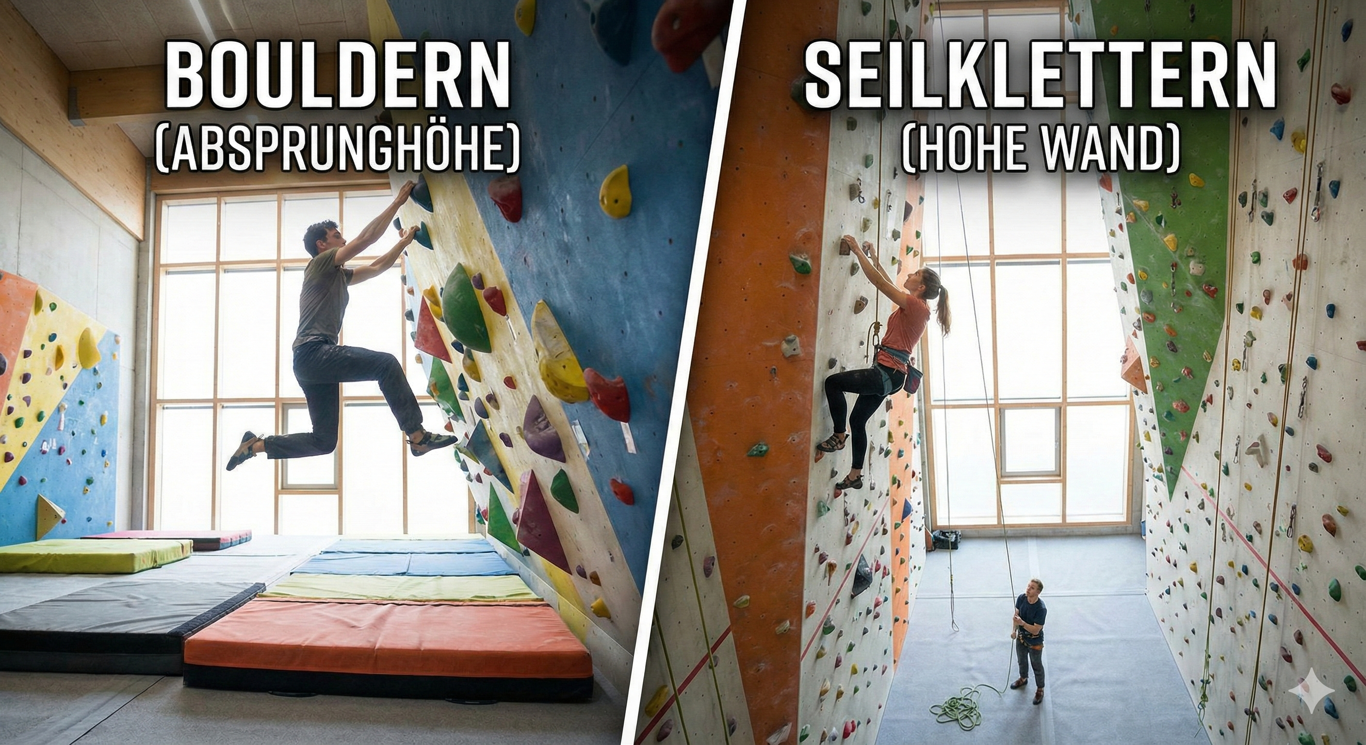 Bouldern vs. Klettern: Welcher Sport passt eigentlich zu mir?